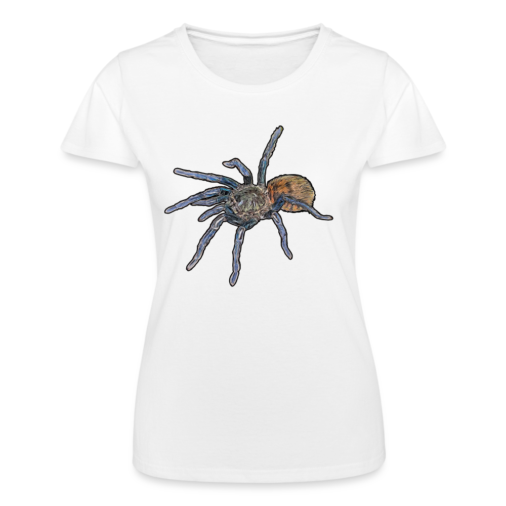 Frauen Fruit of the Loom T-Shirt Chromatopelma cyaneopubescens - weiß
