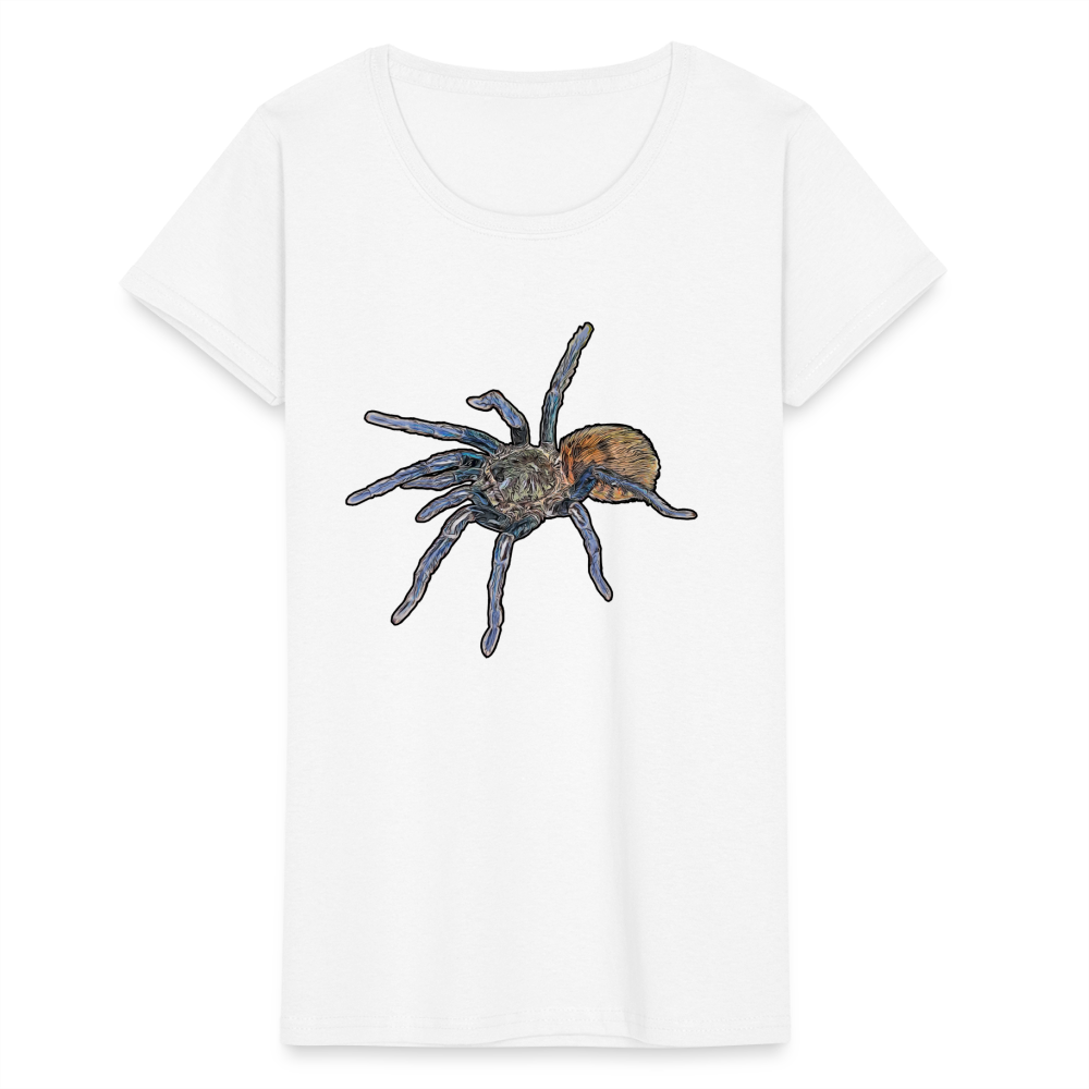 Frauen Fruit of the Loom T-Shirt Chromatopelma cyaneopubescens - weiß