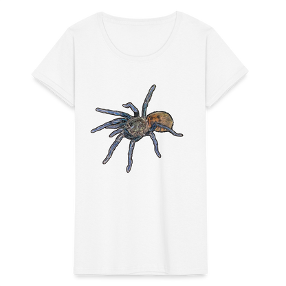 Frauen Fruit of the Loom T-Shirt Chromatopelma cyaneopubescens - weiß