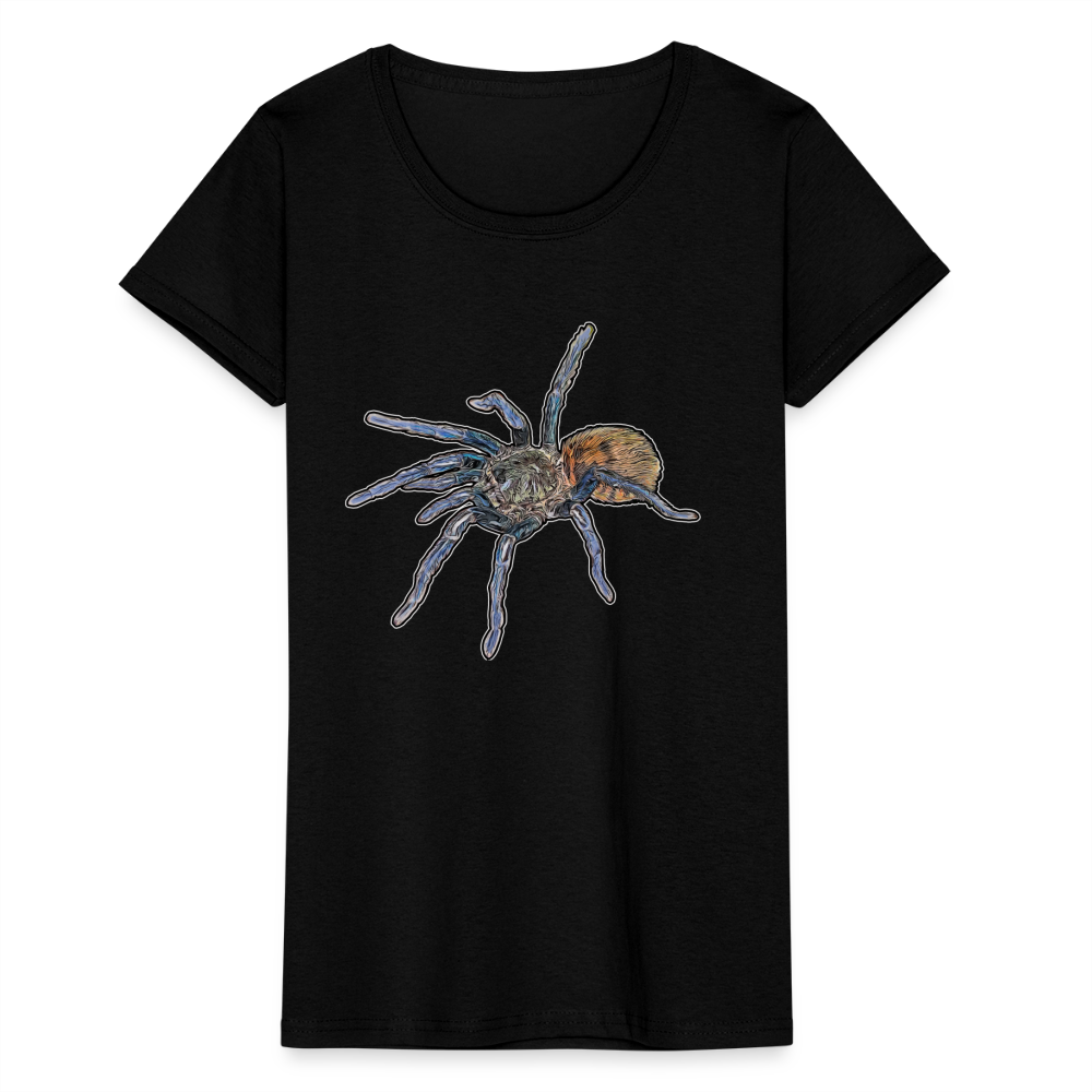 Frauen Fruit of the Loom T-Shirt Chromatopelma cyaneopubescens - Schwarz