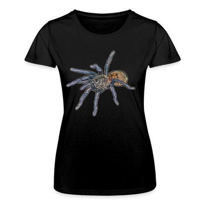 Frauen Fruit of the Loom T-Shirt Chromatopelma cyaneopubescens - Schwarz
