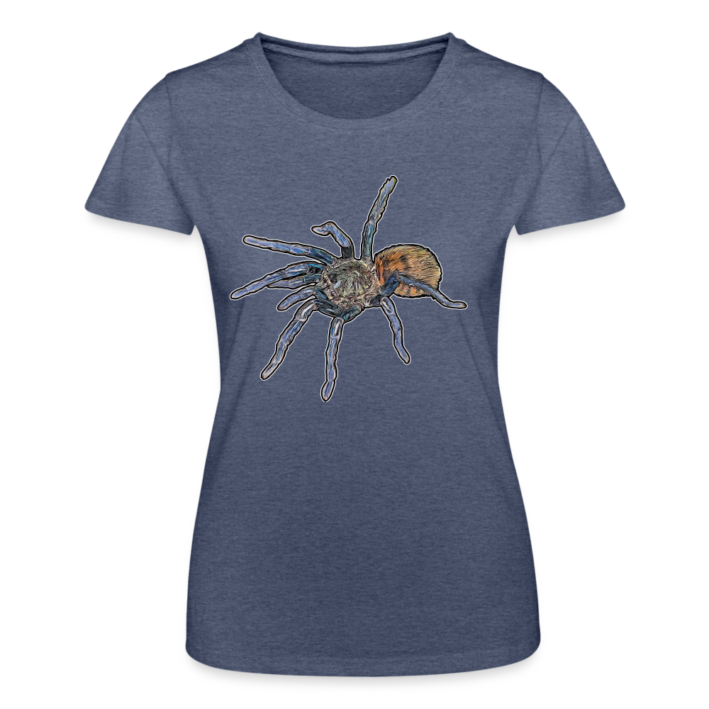 Frauen Fruit of the Loom T-Shirt Chromatopelma cyaneopubescens - Navy meliert
