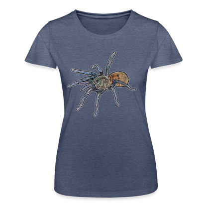 Frauen Fruit of the Loom T-Shirt Chromatopelma cyaneopubescens - Navy meliert