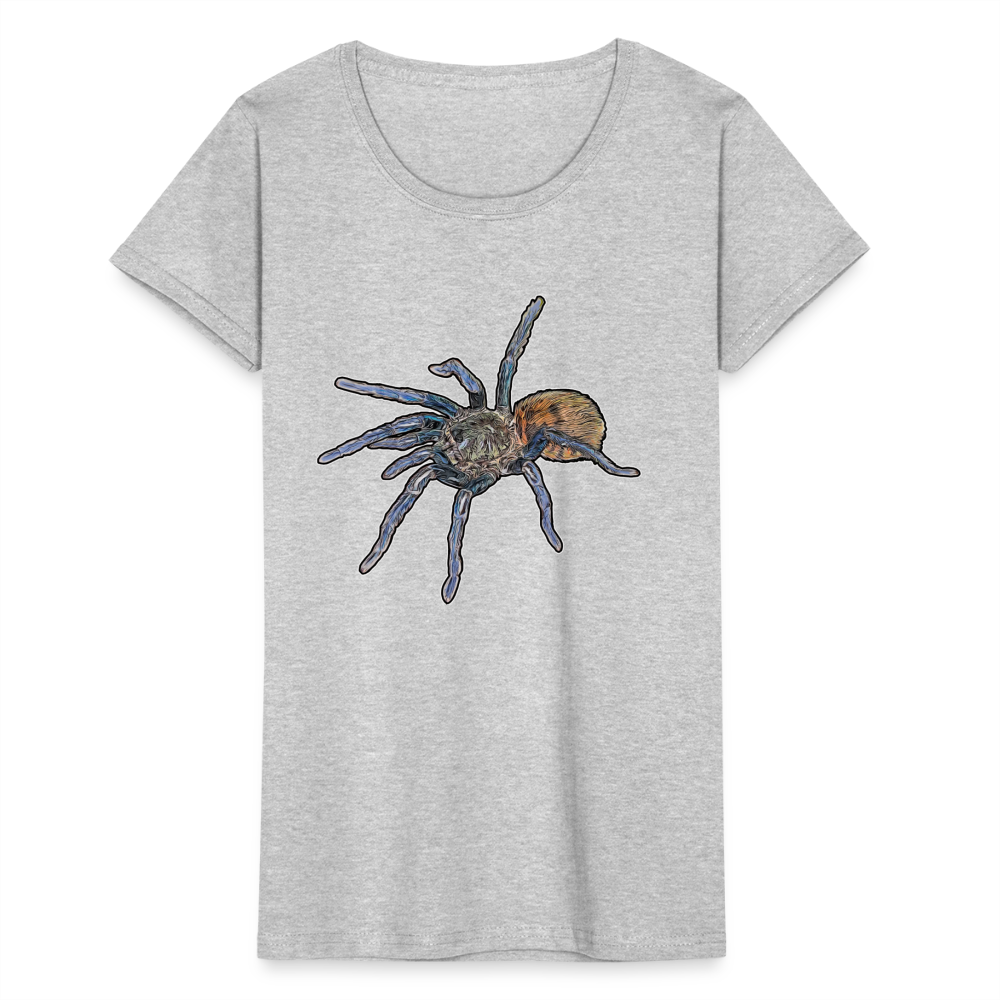 Frauen Fruit of the Loom T-Shirt Chromatopelma cyaneopubescens - Grau meliert