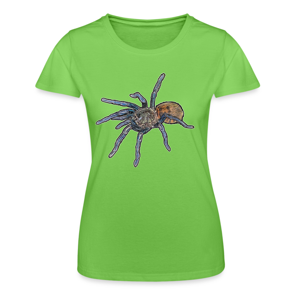 Frauen Fruit of the Loom T-Shirt Chromatopelma cyaneopubescens - Hellgrün