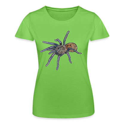 Frauen Fruit of the Loom T-Shirt Chromatopelma cyaneopubescens - Hellgrün
