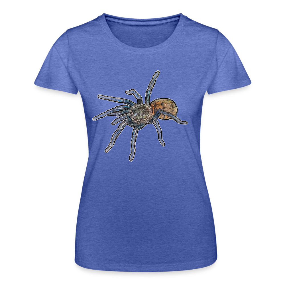 Frauen Fruit of the Loom T-Shirt Chromatopelma cyaneopubescens - Blau meliert