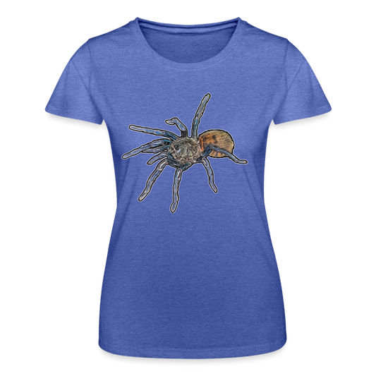Frauen Fruit of the Loom T-Shirt Chromatopelma cyaneopubescens - Blau meliert