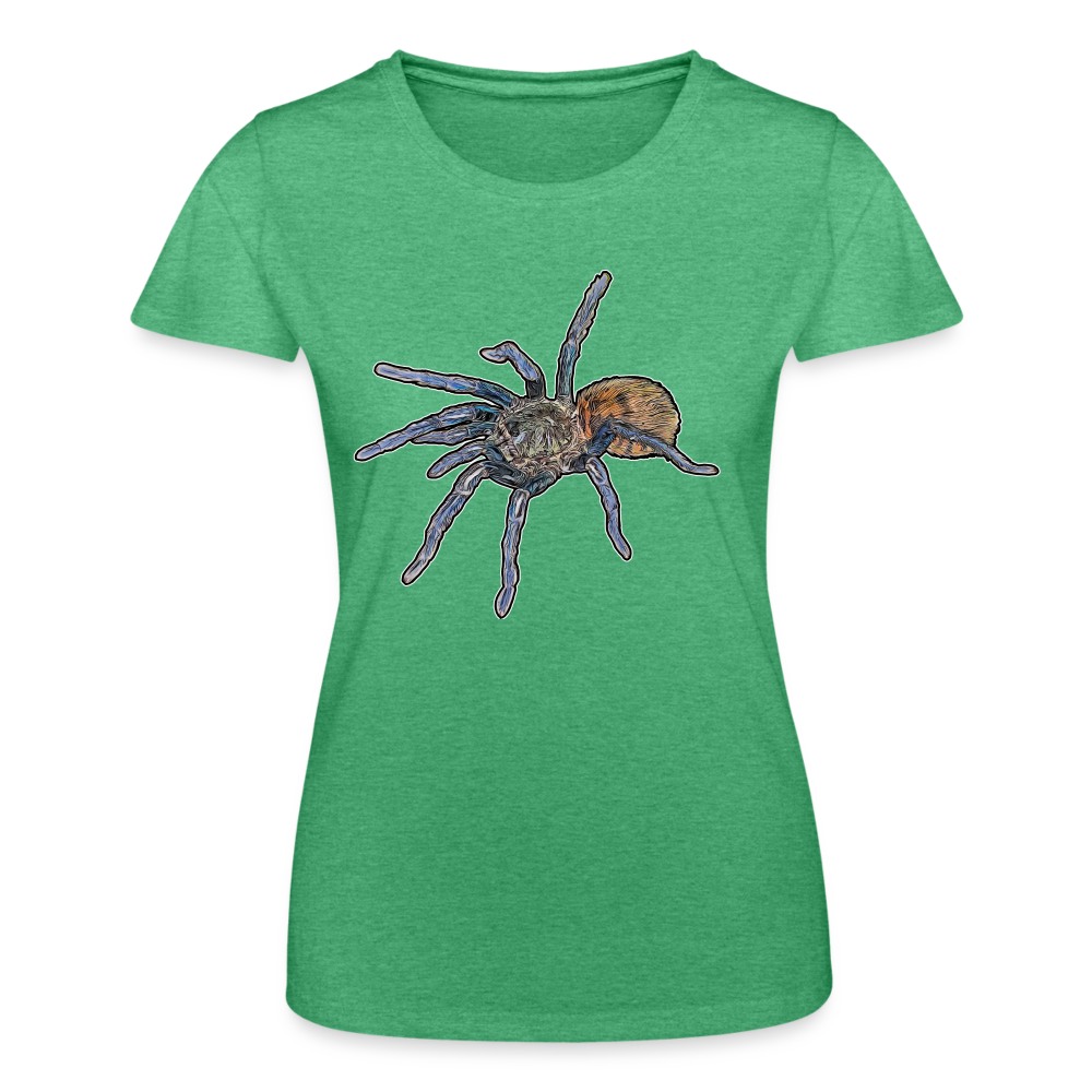 Frauen Fruit of the Loom T-Shirt Chromatopelma cyaneopubescens - Grün meliert