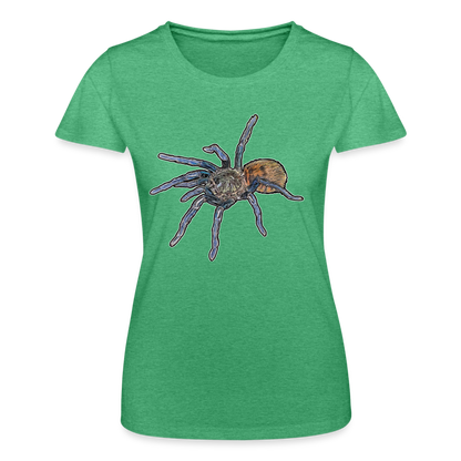 Frauen Fruit of the Loom T-Shirt Chromatopelma cyaneopubescens - Grün meliert