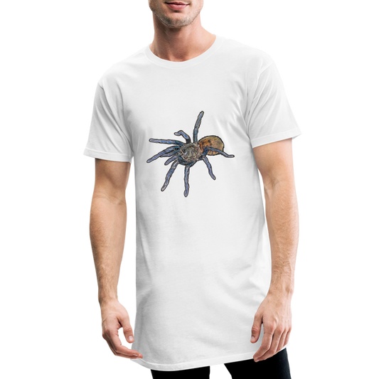 Männer Urban Longshirt Chromatopelma cyaneopubescens - weiß