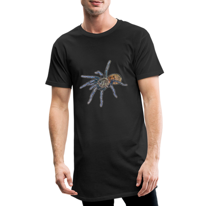 Männer Urban Longshirt Chromatopelma cyaneopubescens - Schwarz
