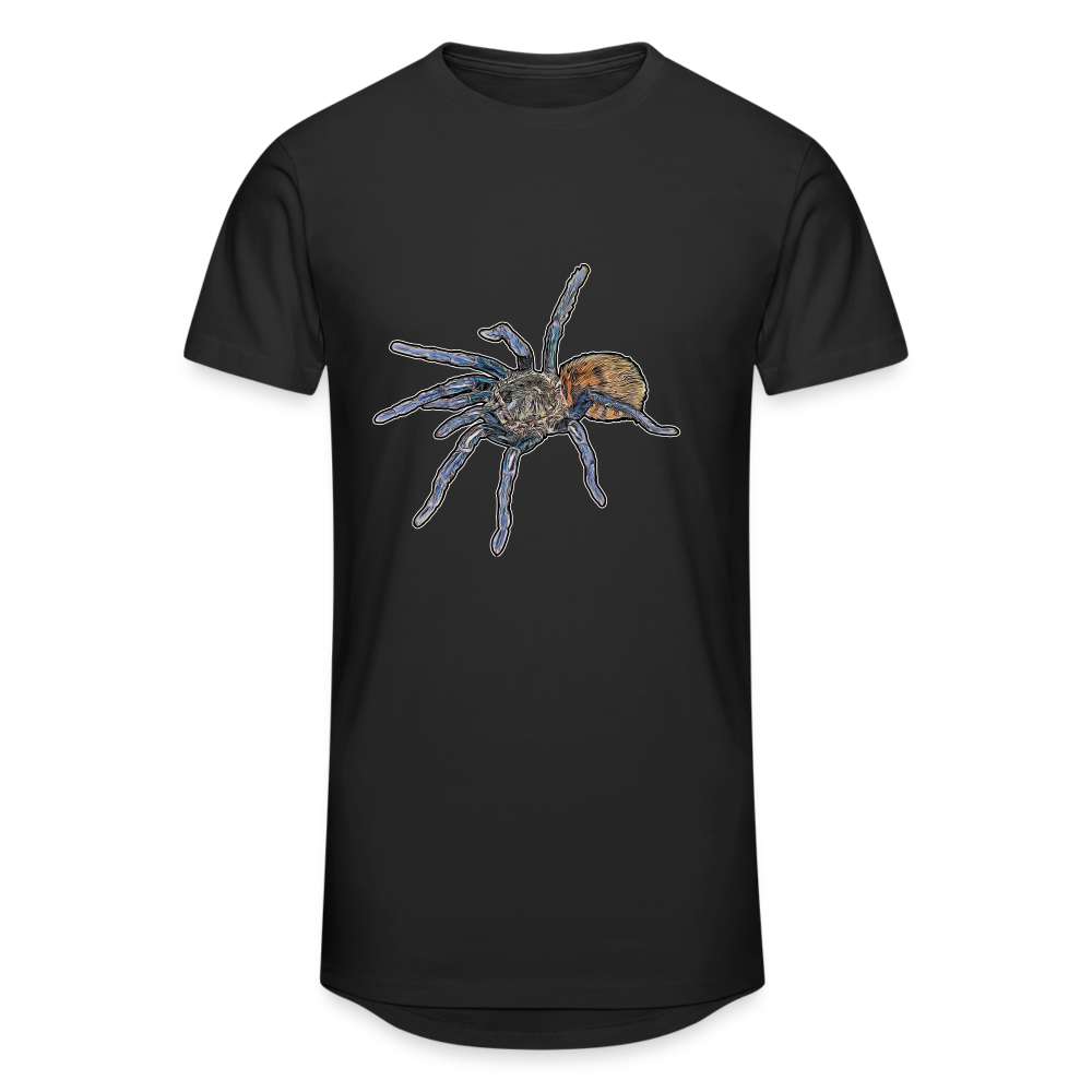 Männer Urban Longshirt Chromatopelma cyaneopubescens - Schwarz