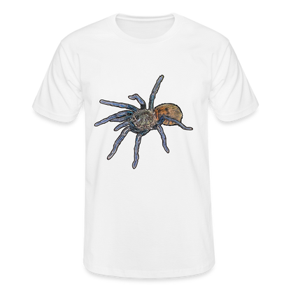 Männer Fruit of the Loom T-Shirt Chromatopelma cyaneopubescens - weiß