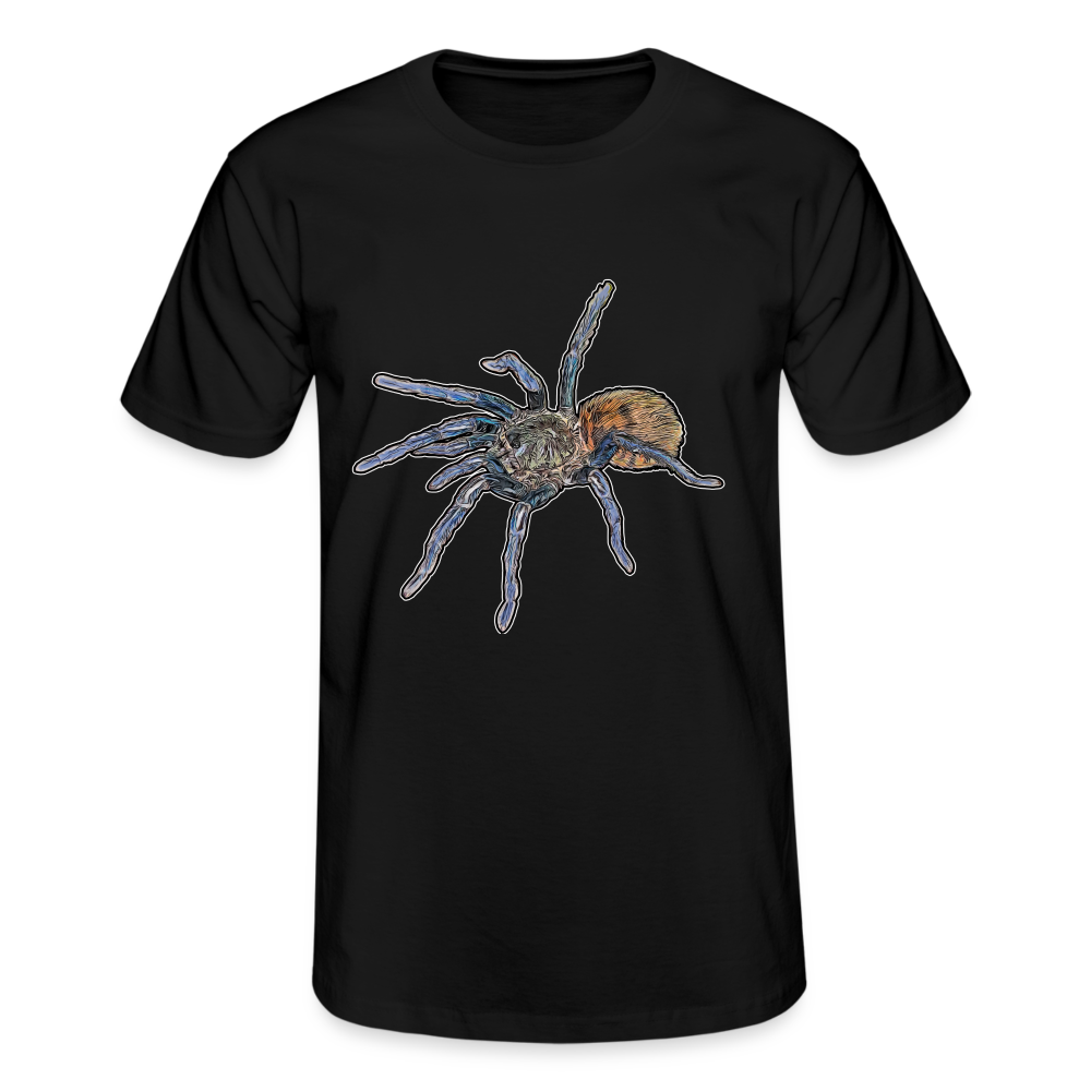 Männer Fruit of the Loom T-Shirt Chromatopelma cyaneopubescens - Schwarz