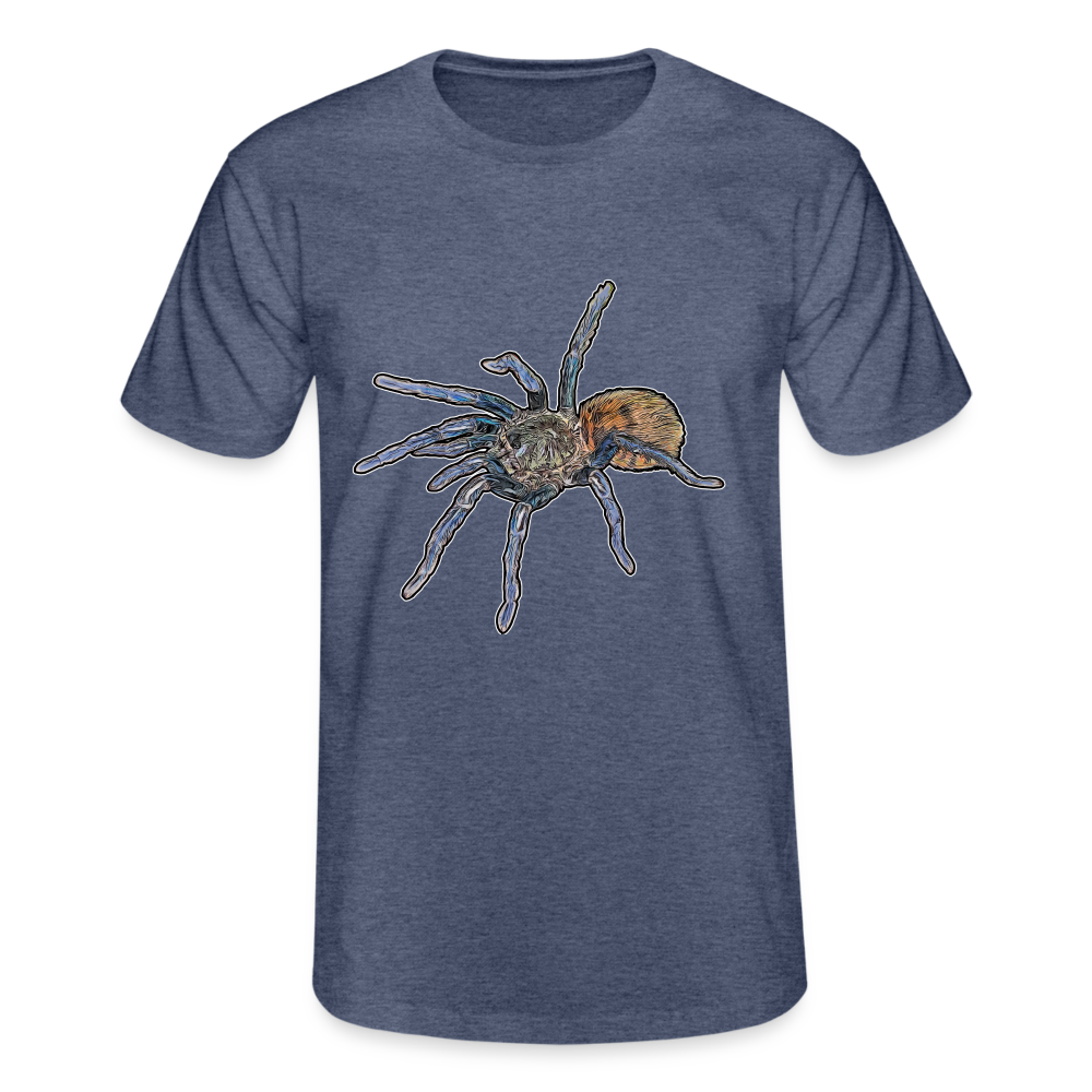 Männer Fruit of the Loom T-Shirt Chromatopelma cyaneopubescens - Navy meliert