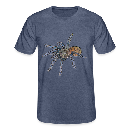 Männer Fruit of the Loom T-Shirt Chromatopelma cyaneopubescens - Navy meliert