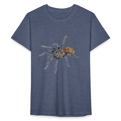 Männer Fruit of the Loom T-Shirt Chromatopelma cyaneopubescens - Navy meliert