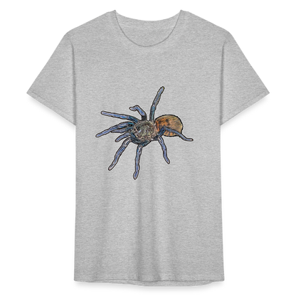 Männer Fruit of the Loom T-Shirt Chromatopelma cyaneopubescens - Grau meliert