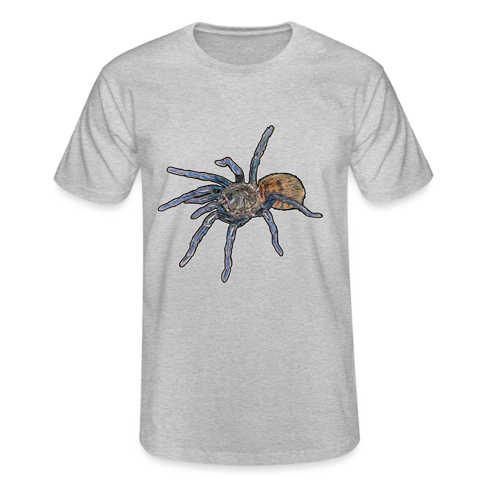 Männer Fruit of the Loom T-Shirt Chromatopelma cyaneopubescens - Grau meliert