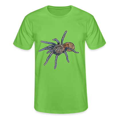 Männer Fruit of the Loom T-Shirt Chromatopelma cyaneopubescens - Hellgrün