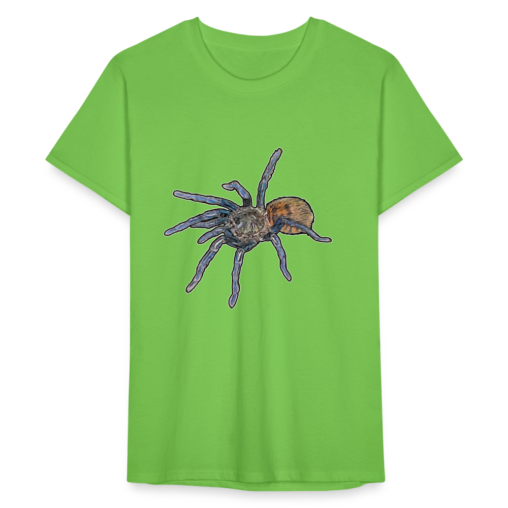 Männer Fruit of the Loom T-Shirt Chromatopelma cyaneopubescens - Hellgrün