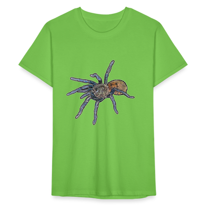 Männer Fruit of the Loom T-Shirt Chromatopelma cyaneopubescens - Hellgrün