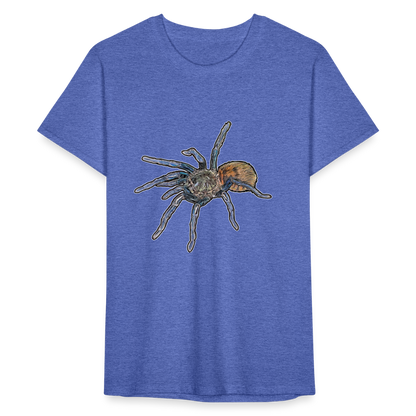 Männer Fruit of the Loom T-Shirt Chromatopelma cyaneopubescens - Blau meliert
