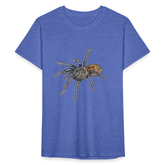 Männer Fruit of the Loom T-Shirt Chromatopelma cyaneopubescens - Blau meliert