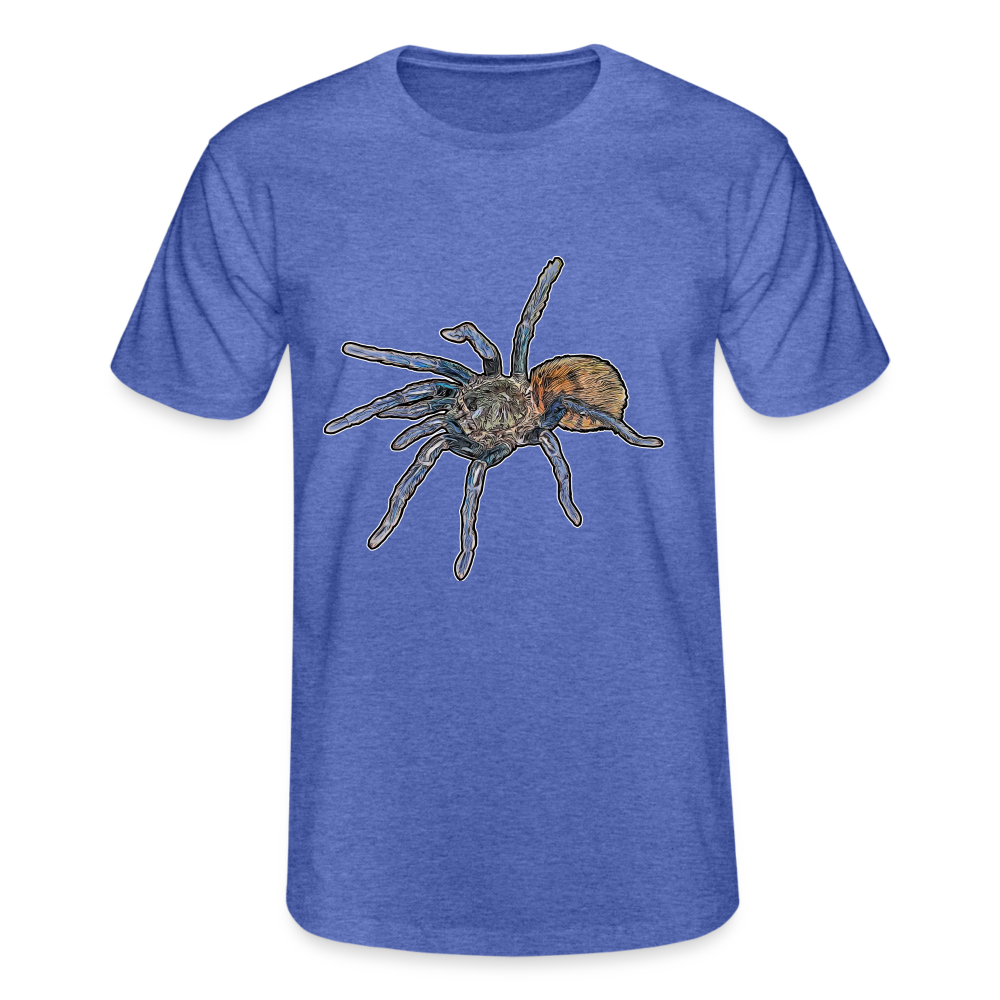 Männer Fruit of the Loom T-Shirt Chromatopelma cyaneopubescens - Blau meliert
