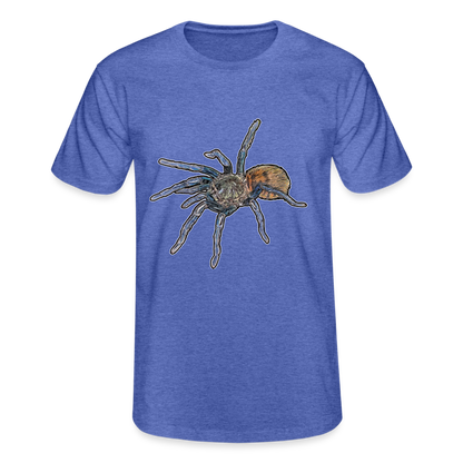 Männer Fruit of the Loom T-Shirt Chromatopelma cyaneopubescens - Blau meliert