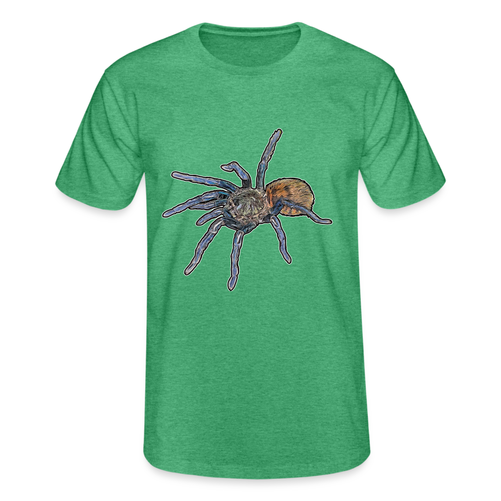 Männer Fruit of the Loom T-Shirt Chromatopelma cyaneopubescens - Grün meliert