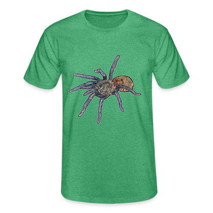 Männer Fruit of the Loom T-Shirt Chromatopelma cyaneopubescens - Grün meliert