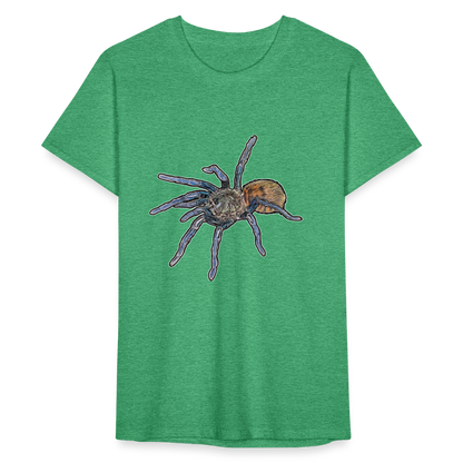 Männer Fruit of the Loom T-Shirt Chromatopelma cyaneopubescens - Grün meliert
