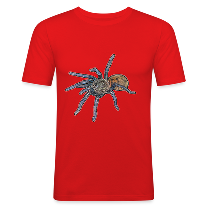 Männer Slim Fit T-Shirt Chromatopelma cyaneopubescens - Rot