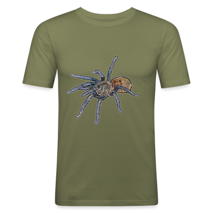 Männer Slim Fit T-Shirt Chromatopelma cyaneopubescens - khaki Grün
