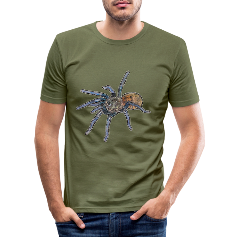 Männer Slim Fit T-Shirt Chromatopelma cyaneopubescens - khaki Grün