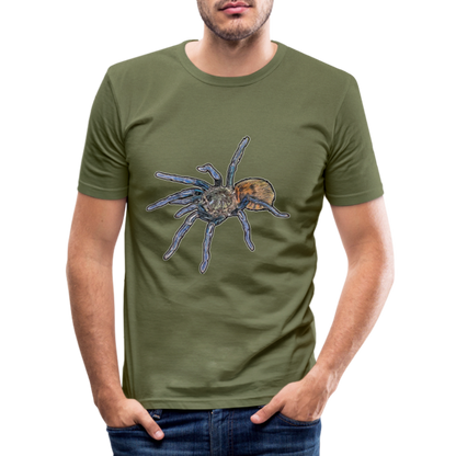 Männer Slim Fit T-Shirt Chromatopelma cyaneopubescens - khaki Grün