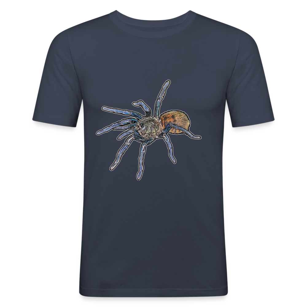 Männer Slim Fit T-Shirt Chromatopelma cyaneopubescens - Navy