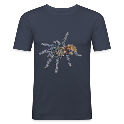 Männer Slim Fit T-Shirt Chromatopelma cyaneopubescens - Navy