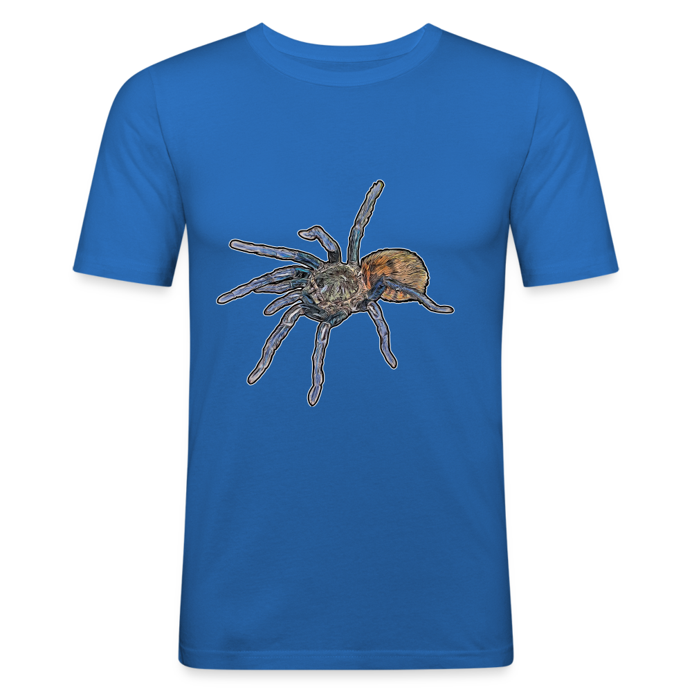 Männer Slim Fit T-Shirt Chromatopelma cyaneopubescens - Königsblau