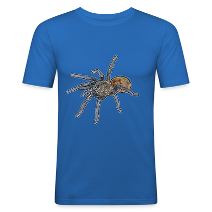 Männer Slim Fit T-Shirt Chromatopelma cyaneopubescens - Königsblau