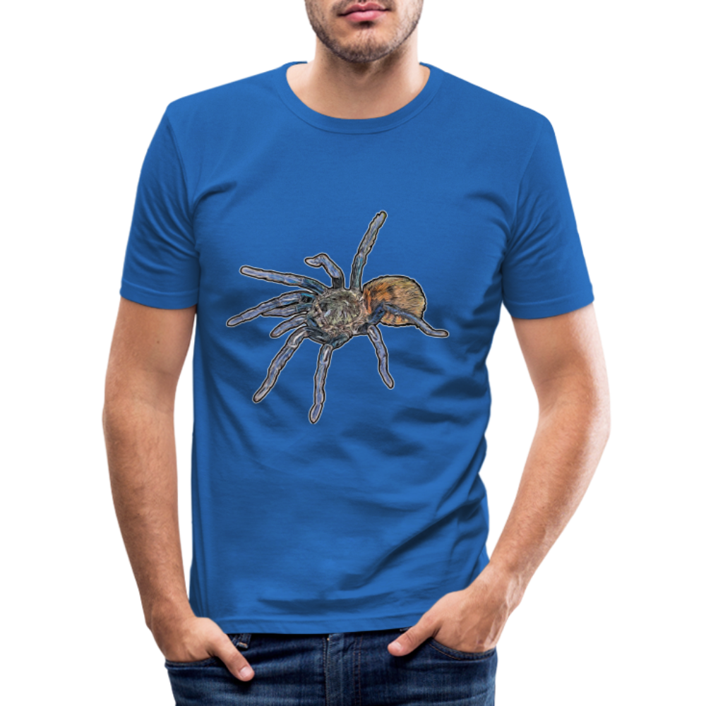 Männer Slim Fit T-Shirt Chromatopelma cyaneopubescens - Königsblau