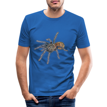 Männer Slim Fit T-Shirt Chromatopelma cyaneopubescens - Königsblau