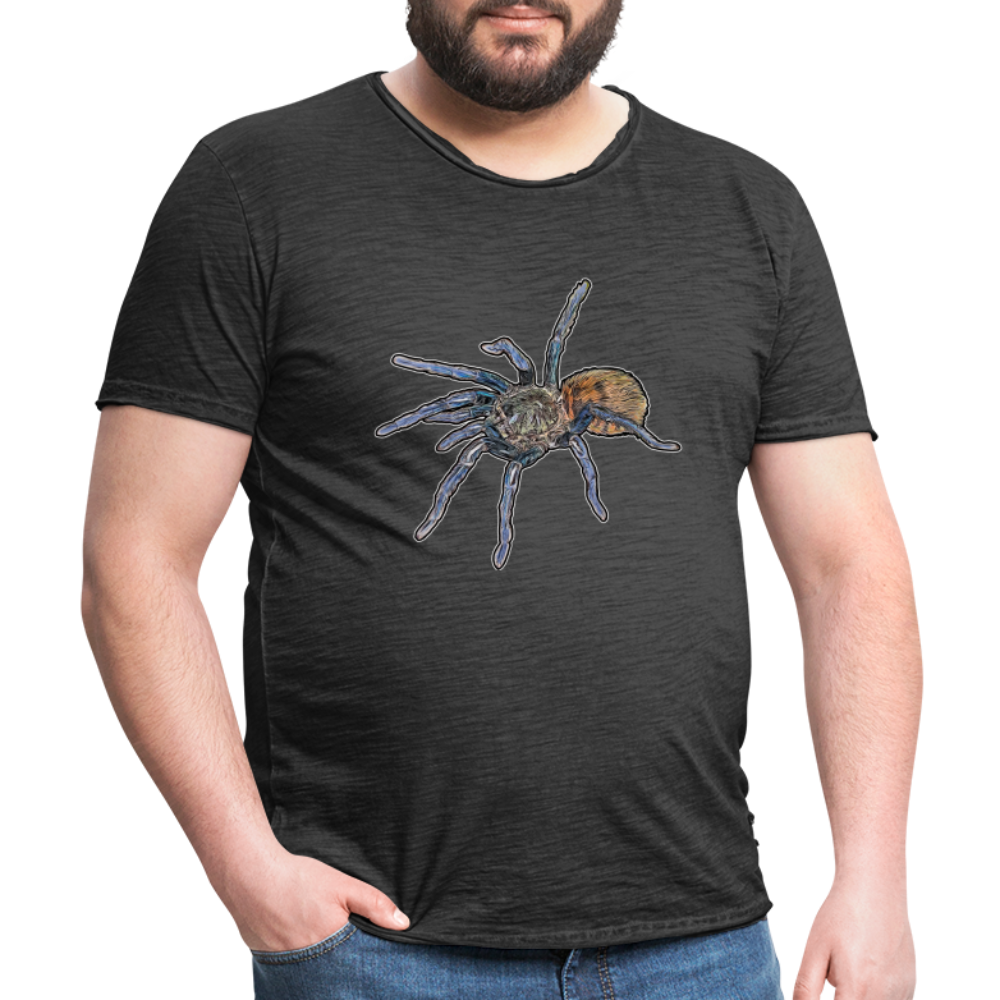 Männer Vintage T-Shirt Chromatopelma cyaneopubescens - Vintage Schwarz