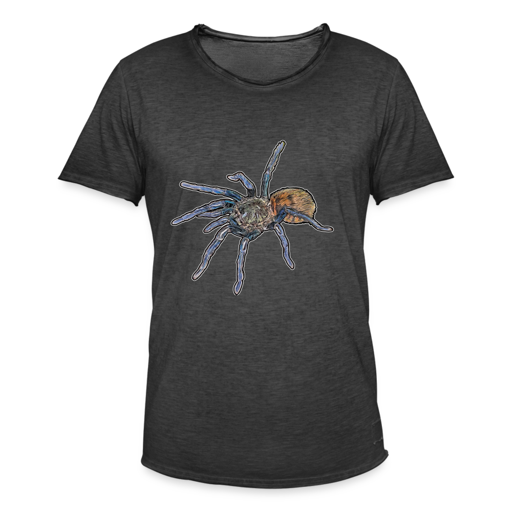 Männer Vintage T-Shirt Chromatopelma cyaneopubescens - Vintage Schwarz