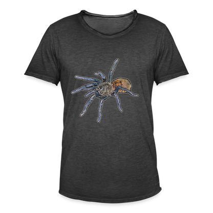 Männer Vintage T-Shirt Chromatopelma cyaneopubescens - Vintage Schwarz