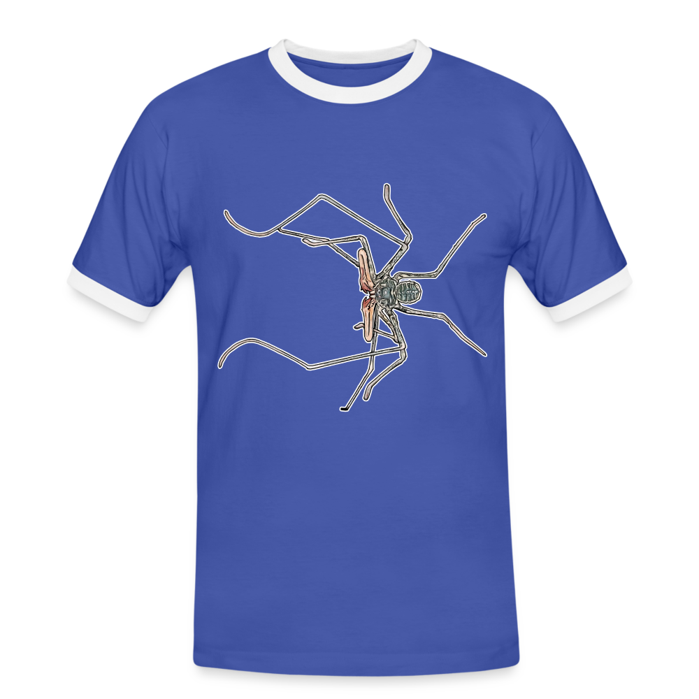 Männer Kontrast-T-Shirt Euphrynichus bacillifer - Blau/Weiß