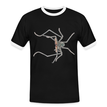 Männer Kontrast-T-Shirt Euphrynichus bacillifer - Schwarz/Weiß