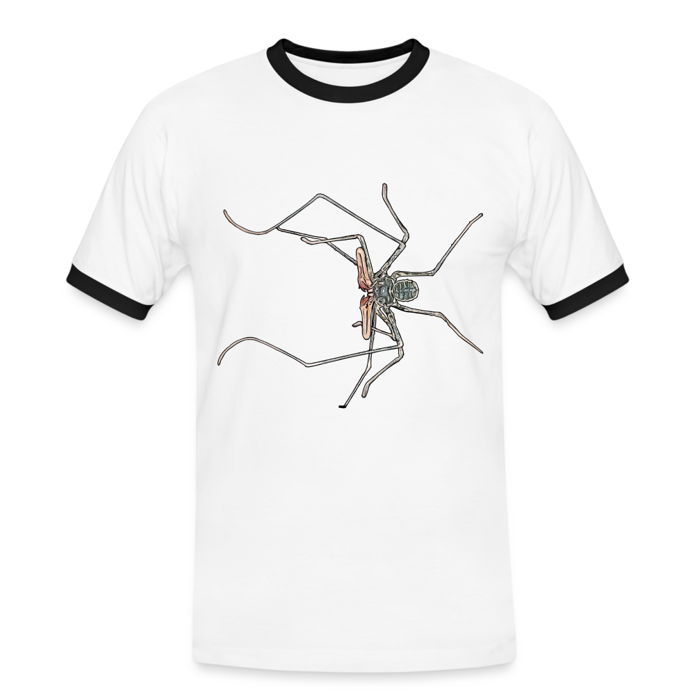 Männer Kontrast-T-Shirt Euphrynichus bacillifer - Weiß/Schwarz